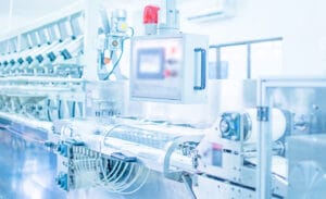 Photo of a manufacturing line for cosmetics or medical products | new PFAS restrictions