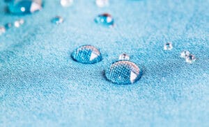Water drops on waterproof fabric | PFAS restriction